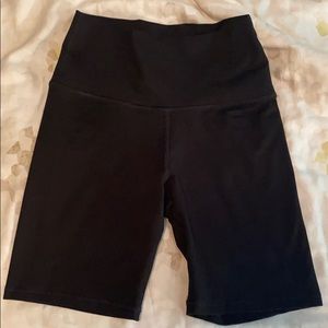 Aerie move black biker shorts.